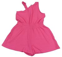 Neonově růžový vzorovaný kraťasový overal Primark