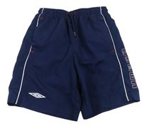 Tmavomodré plážové kraťasy s logem Umbro