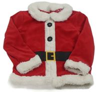 Červená plyšová mikina - Santa C&A