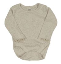 Světlebéžové melírované žebrované body F&F