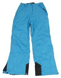 Azurové šusťákové funkční oteplovačky Crane