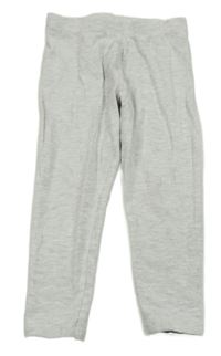 Světlešedé melírované legíny George