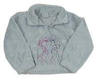 Světlemodrá chlupatá mikina s Frozen Primark