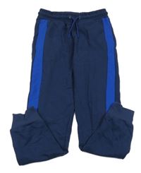 Tmavomodré tepláky s pruhem Pocopiano