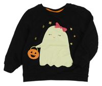 Černá mikina s duchem So Cute