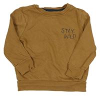 Hnědá mikina s nápisem George