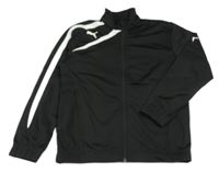 Černá sportovní propínací mikina s logem Puma