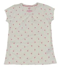 Bílé tričko s palmami Lupilu