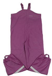 Fialové nepromokavé laclové kalhoty