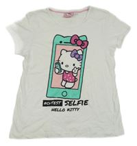 Bílé tričko s Hello Kitty Sanrio