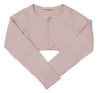 Světlerůžové třpytivé svetrové bolerko H&M