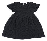 Černé mačkané šaty H&M