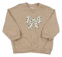 Pudrová mikina s mašlí H&M