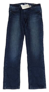 Nové - Tmavomodré skinny rifle C&A