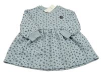 Nové - modré květované teplákové šaty M&S