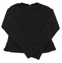 Černé fleecové triko 