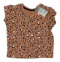 Nové - hnědé leopardí tričko Primark