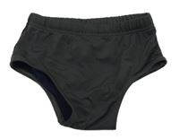 Tmavošedé chlapecké plavky s potiskem 