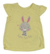 Žluté tričko s králíkem Ergee