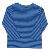 Modro-tmavomodré pruhované triko Nutmeg