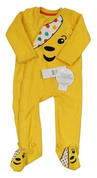 Žlutý fleece overal - Pudsey George