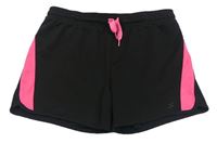 Černo-růžové sportovní kraťasy zn. H&M