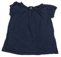 Tmavomodré tričko H&M