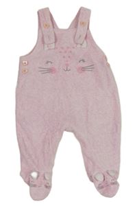 Světlerůžové sametové dupačky s čumákem zn. George