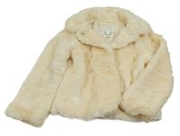 Smetanový kožešinový podšitý kabát M&S