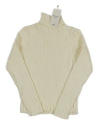 Nové - Smetanový žebrovaný svetrový rolák Nutmeg