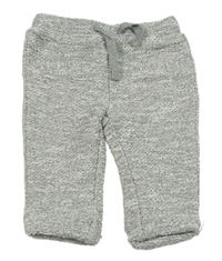 Světlešedo-bílé melírované pletené tepláky S. Oliver