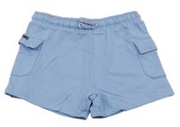 Světlemodré teplákové cargo kraťasy Select