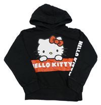 Černá mikina s kapucí - Hello Kitty 