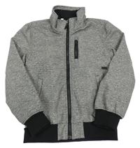 Šedá melírovaná softshellová bunda H&M