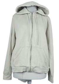 Dámská béžová propínací mikina s kapucí H&M