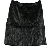 Dámská černá koženková lesklá sukně M&S