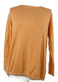 Dámské oranžové vzorované balonové triko Montego 