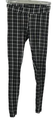 Dámské černo-bílé kostkované legíny FB Sister 