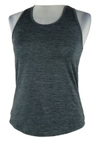 Dámský tmavošedý melírovaný sportovní top Domyos
