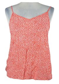 Dámský červený kytičkovaný top 
