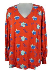 Dámské červené květované triko KettleWell 