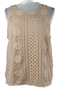 Dámská starorůžová krajková halenka New Look 