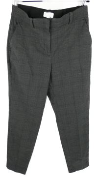 Dámské tmavošedé kostkované kalhoty H&M