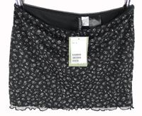 Nové - Dámská černá kytičkovaná tylová minisuně H&M