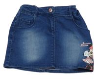 Modrá riflová sukně s Minnie zn. Disney