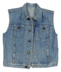 Světlemodrá riflová vesta 