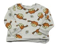 Světlešedá mikina s dívkami H&M