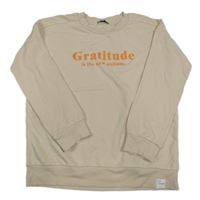 Béžová mikina s nápisem George