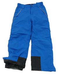 Modro-černé šusťákové funkční oteplovačky Crane