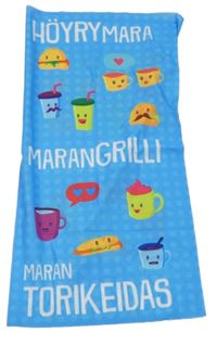 Azurový nákrčník s obrázky